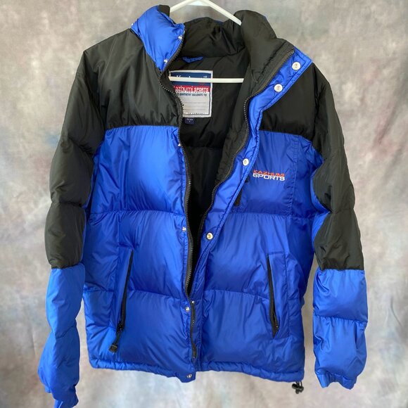KAZHUMI SPORTS Men's blue black duck down jacket. - Picture 8 of 8